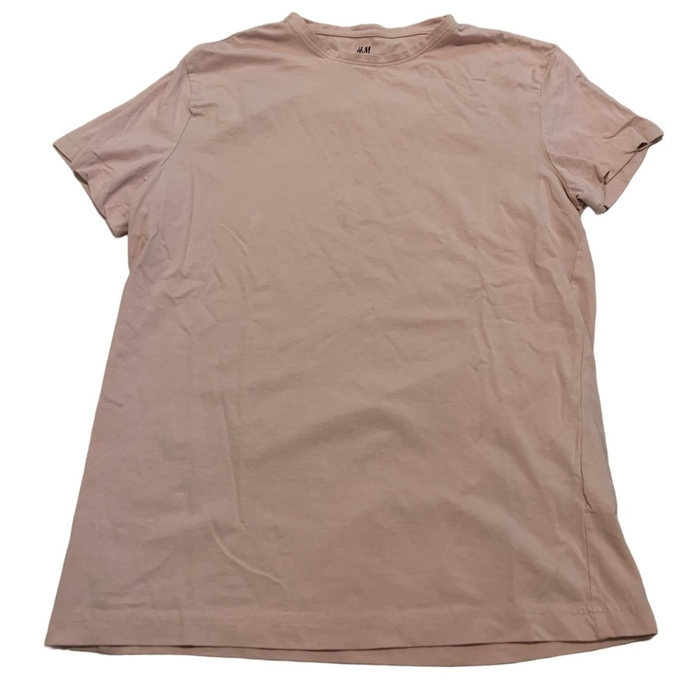 💜 H&M Muscle Fit T-Shirt - Light Pink - US L